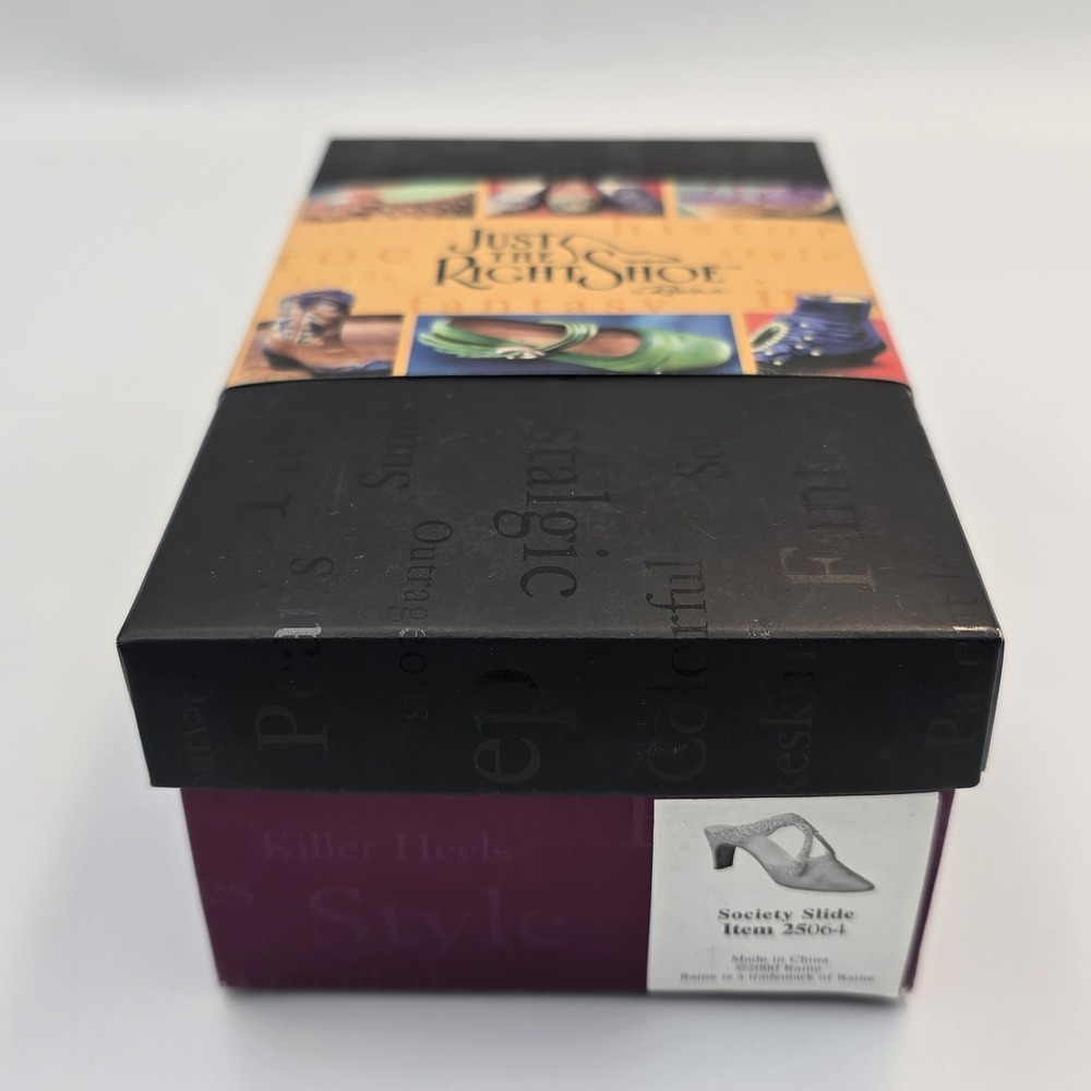 Just The Right Shoe Society Slide In Box Vintage 2000 COA Raine Willitts Mini - Picture 7 of 10
